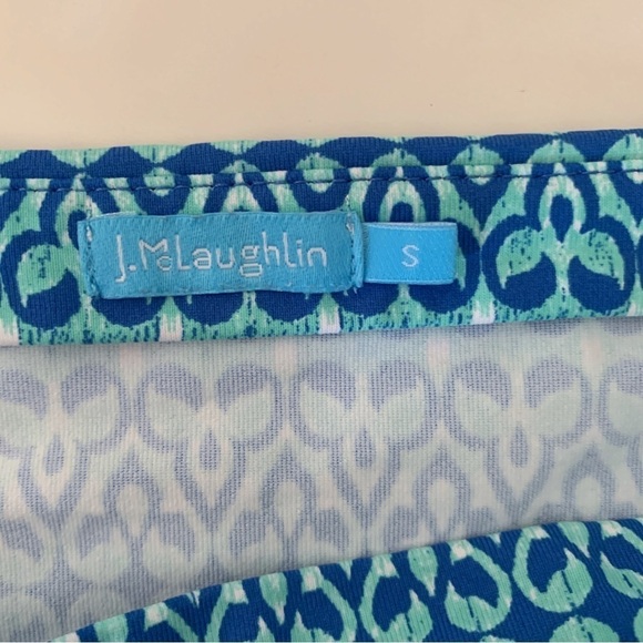 J. McLaughlin Nomi Off Shoulder Top Small Blue - Picture 4 of 6